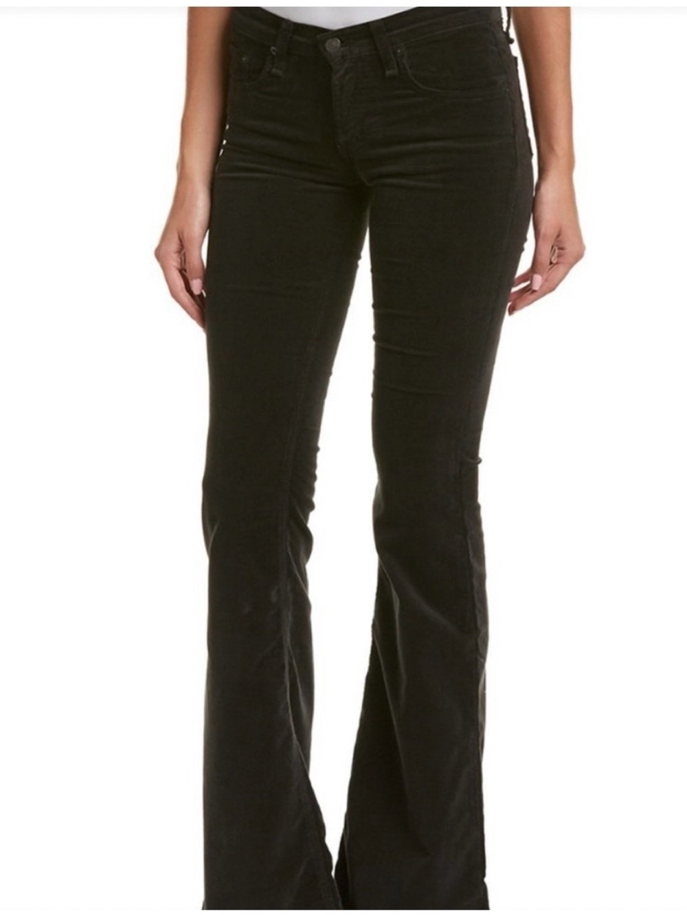rag & bone Black Elephant Bell Flare Jeans